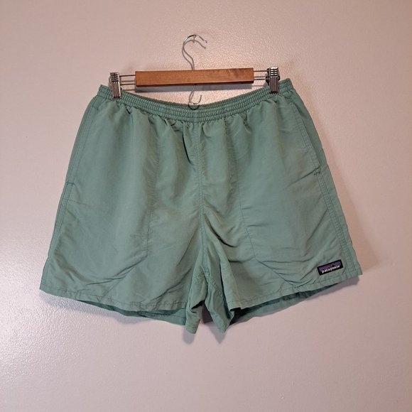 Patagonia Blue Flat Front Athletic Shorts Lightweight Design - Picture 1 of 11